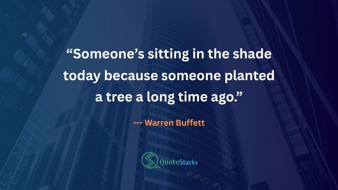 Long term investing quote by Warren Buffett