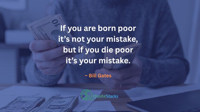 money motivation quote for poors by warren buffett